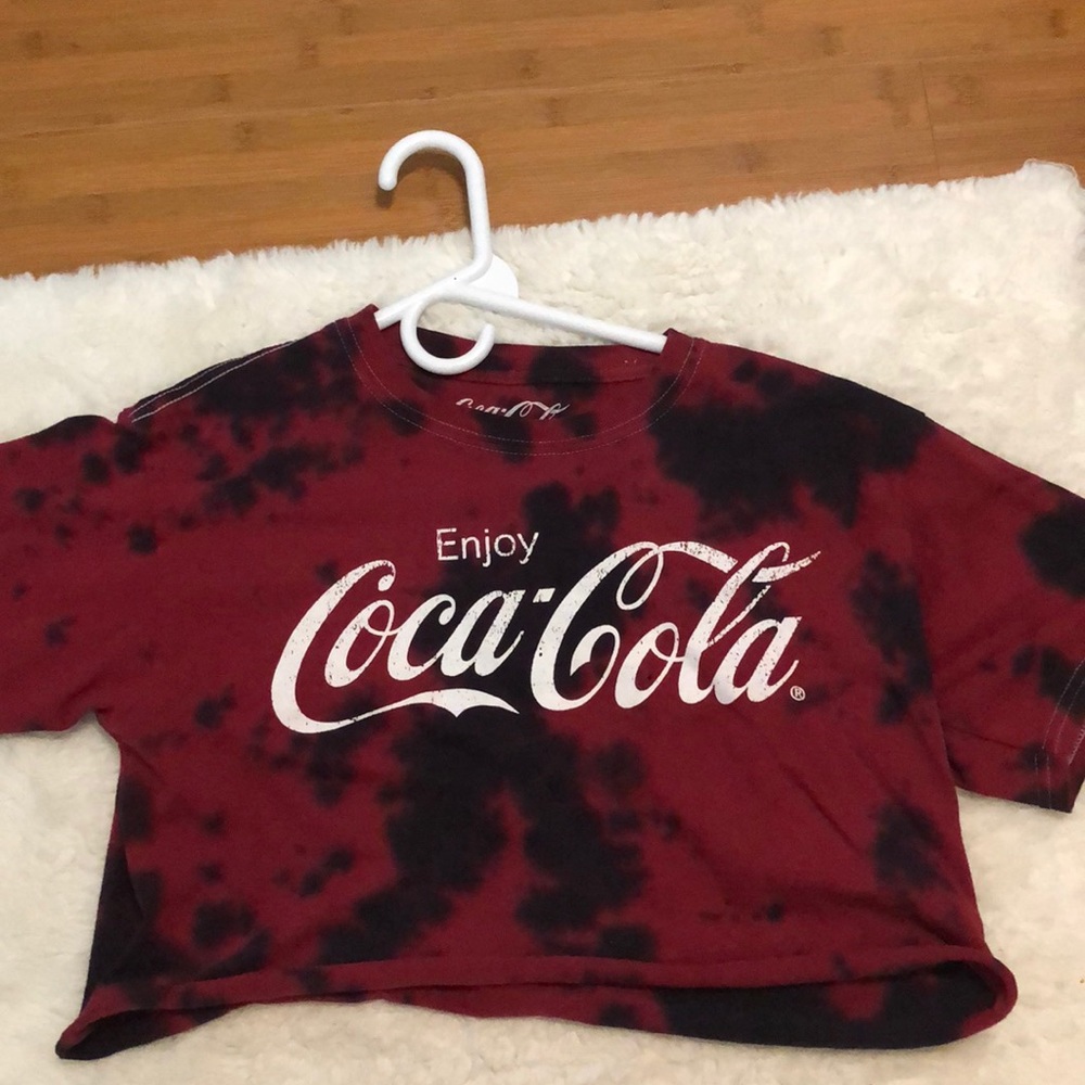 Coca-cola tie dye cropped tee